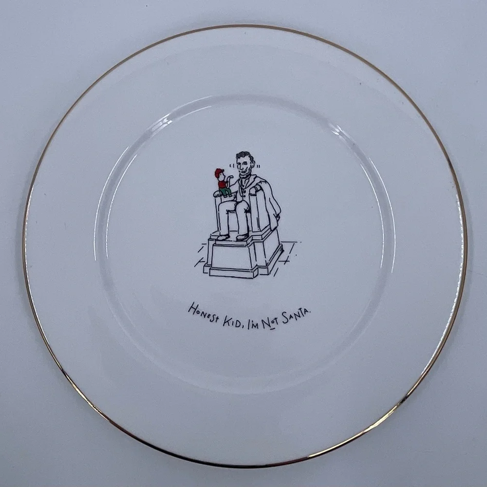 Merry Masterpieces International Collection Dinner Plates Christmas Set of 4 NEW